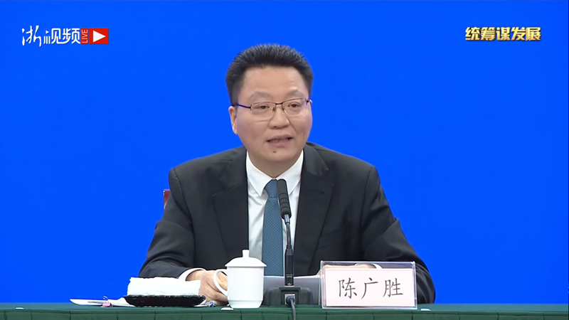 浙江省防控工作領(lǐng)導(dǎo)小組辦公室常務(wù)副主任、省政府副秘書長陳廣勝