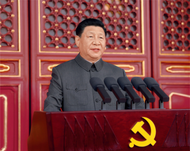 習(xí)近平總書記出席慶祝中國共產(chǎn)黨成立100周年大會